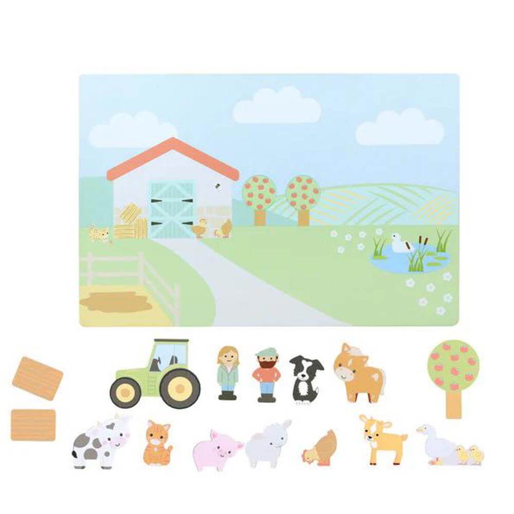 Orange Tree Toys Farmyard Magnetic Picture Board